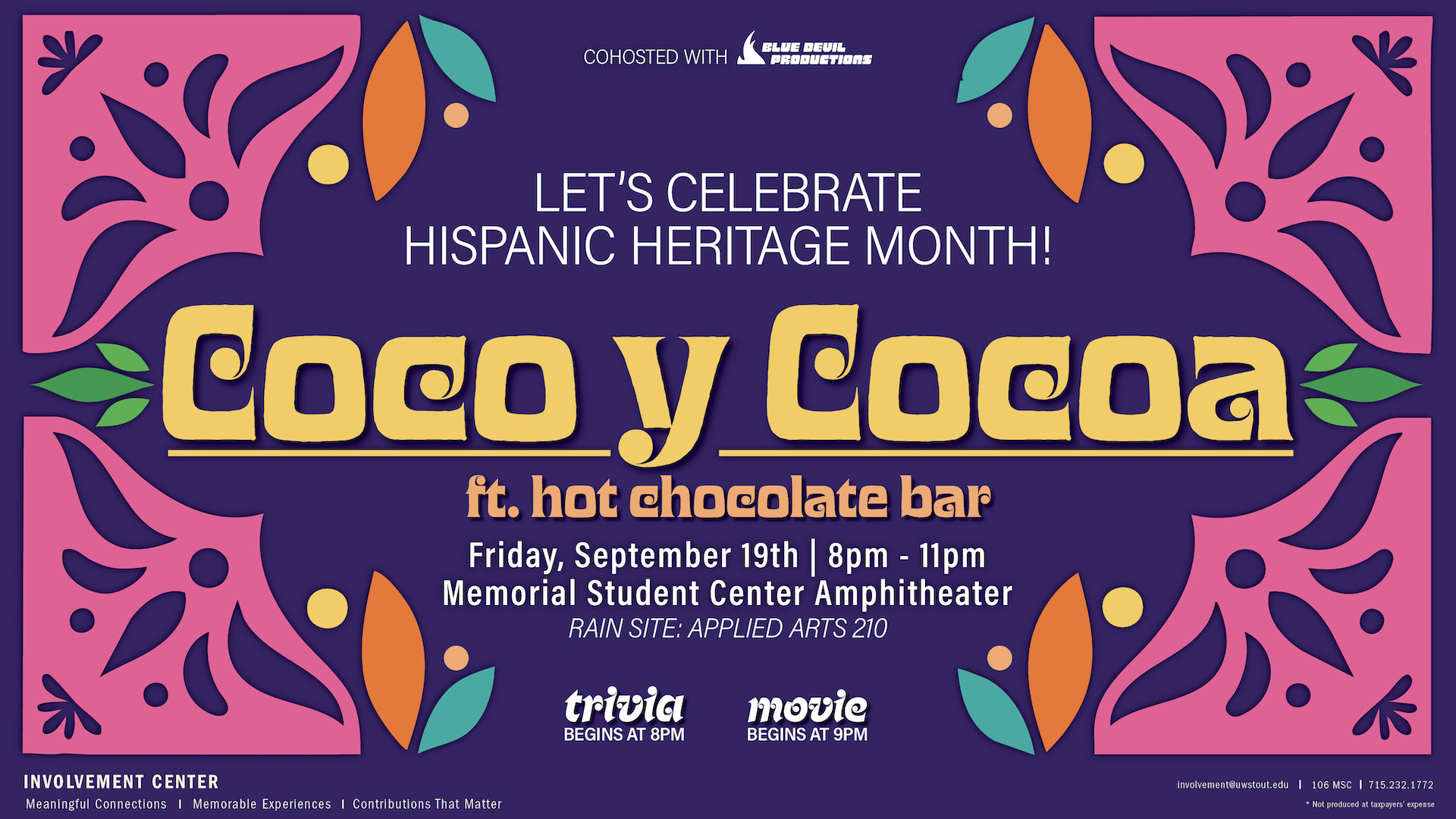 Digital Signage Poster displaying Coco y Cocoa.