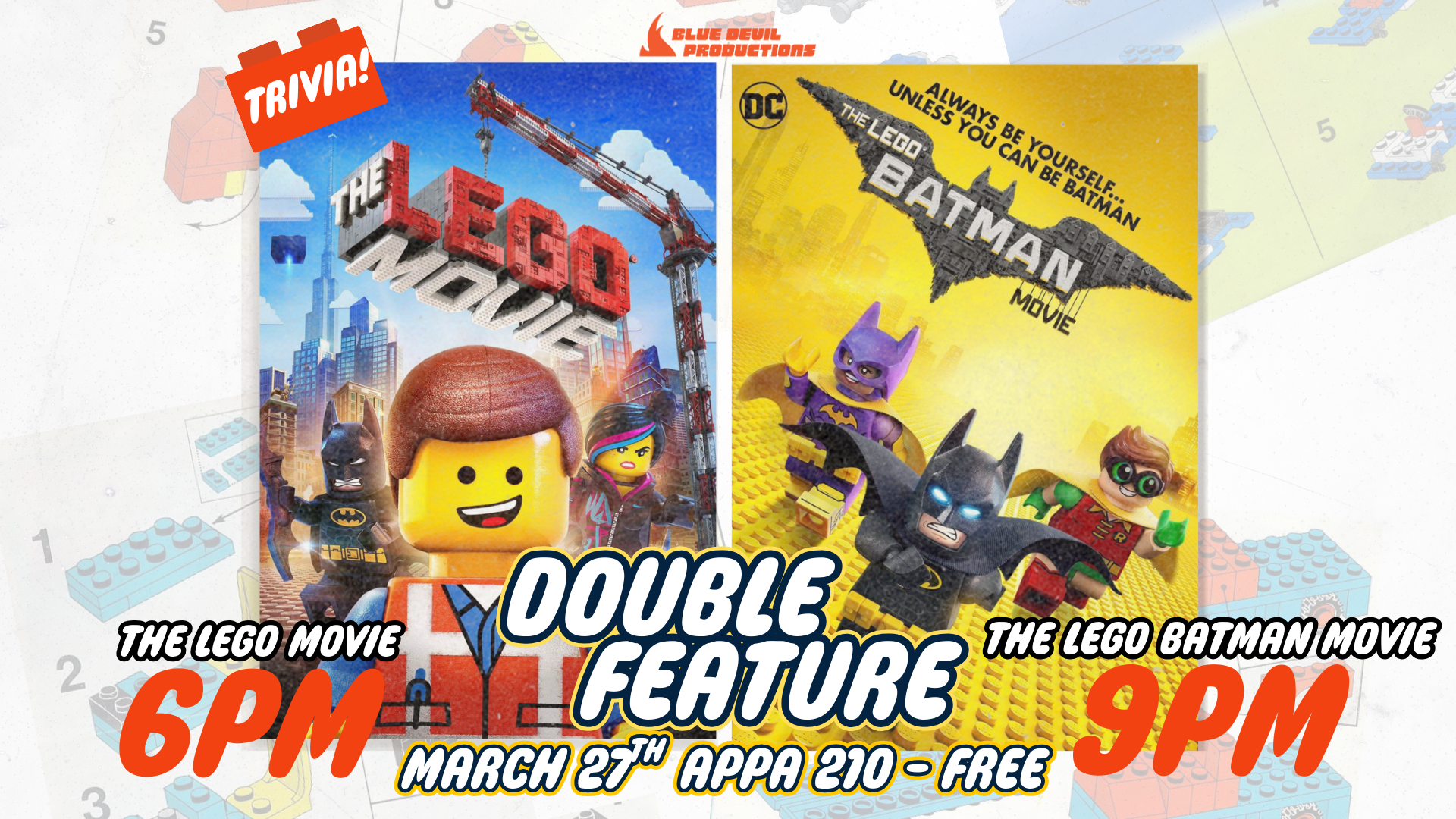 Digital Signage Poster displaying The Lego Movies