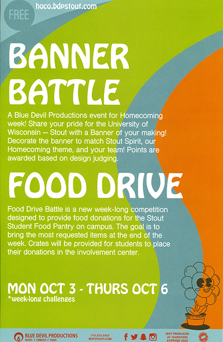 Banner Competition and Food Drive Battle